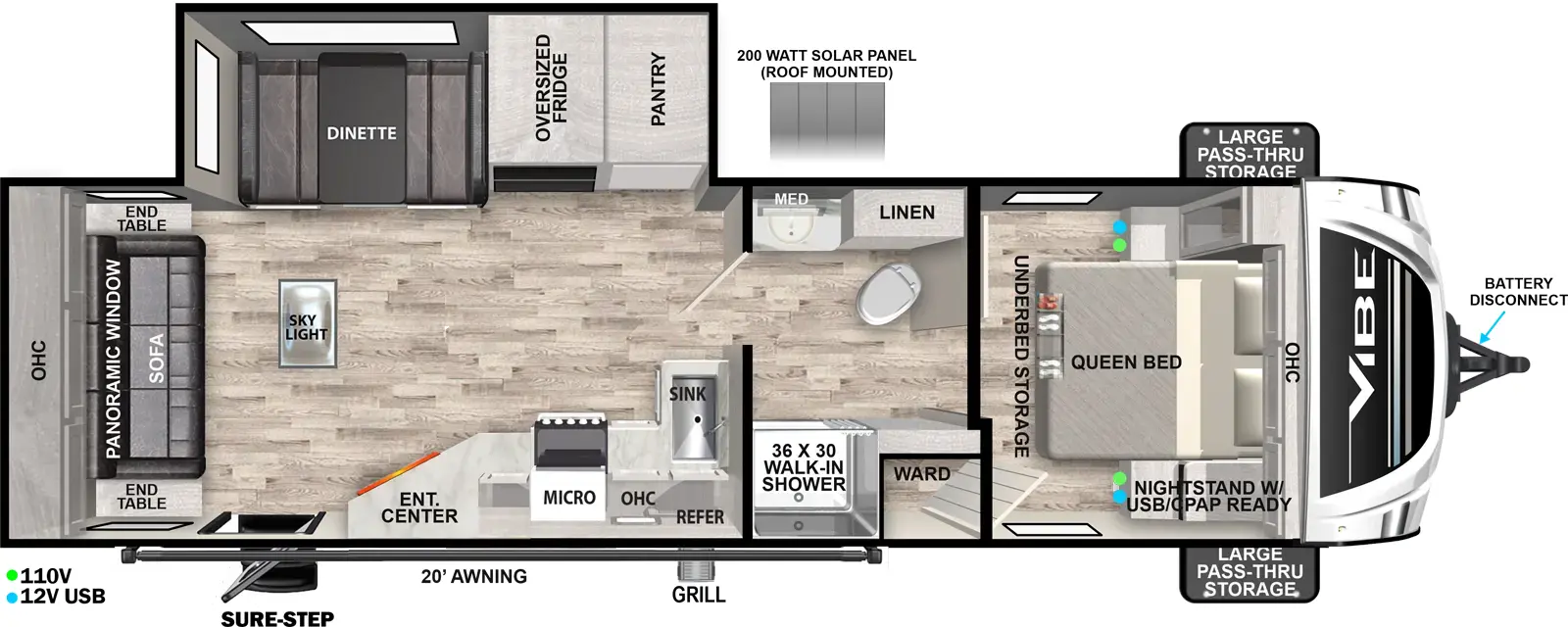 Vibe West 26RL Floorplan